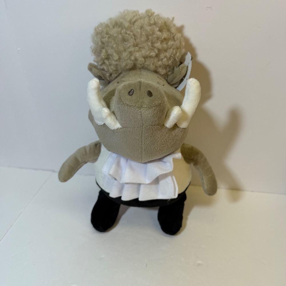 Nerdy Nuts Warthog Plush Beverly Hills Teddy Bear Co Warthog in Ruffle Shirt 12"